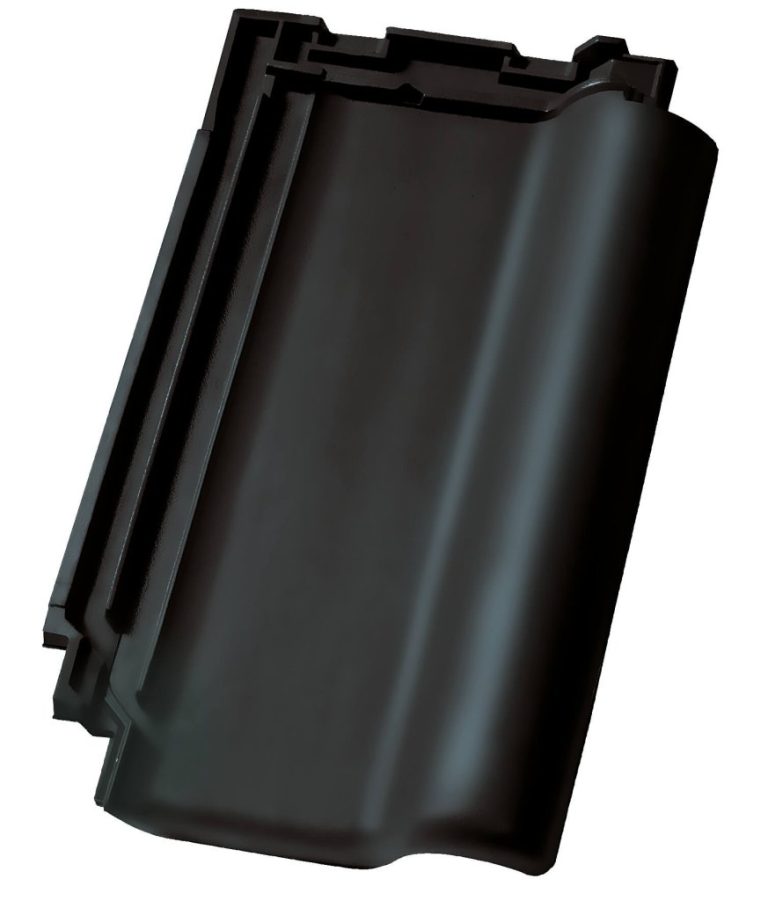 Stogo čerpės Nelskamp NIBRA® FLAT-ROOF TILE F 10 Ü – matt black, engobed