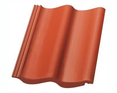 Stogo čerpės Nelskamp S-TILE - LONGLIFE matt brick red